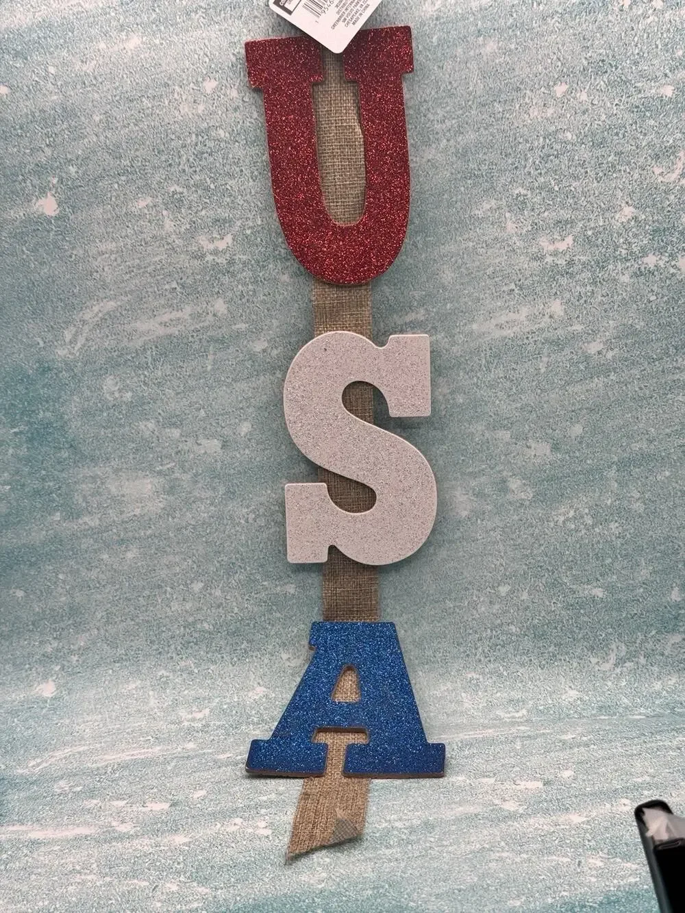 4TH OF JULY, PATRIOTIC, USA Hanging Sign Red, White, Blue SHIPS FREE